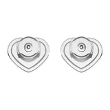 Chopard Happy Hearts 18ct White Gold Diamond Stud Earrings