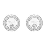Chopard Happy Diamonds Icons 18ct White Gold Circular Stud Earrings
