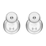 Chopard Happy Diamonds Icons 18ct White Gold Circular Stud Earrings