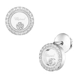 Chopard Happy Diamonds Icons 18ct White Gold Circular Stud Earrings