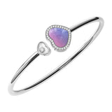 Chopard Happy Hearts 18ct White Gold Mother of Pearl and Diamond Bangle