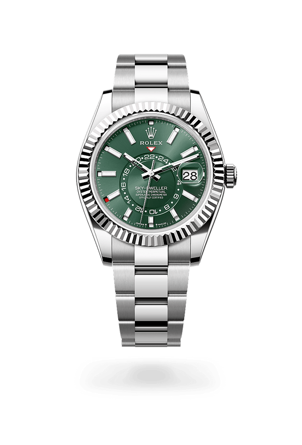 Rolex Sky-Dweller in White Rolesor, M336934-0001 - Mallory Jewellers