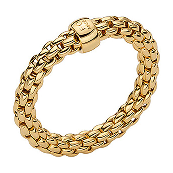 Fope Essentials Flex'It 18ct Yellow Gold Ring