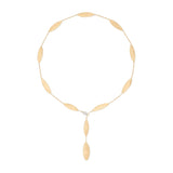 Marco Bicego Lunaria Twist 18ct Yellow Gold Diamond Lariat Necklace