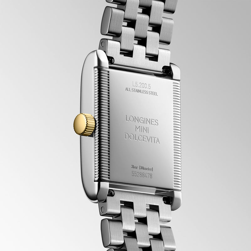 Longines Mini DolceVita Steel and Yellow Gold Capped