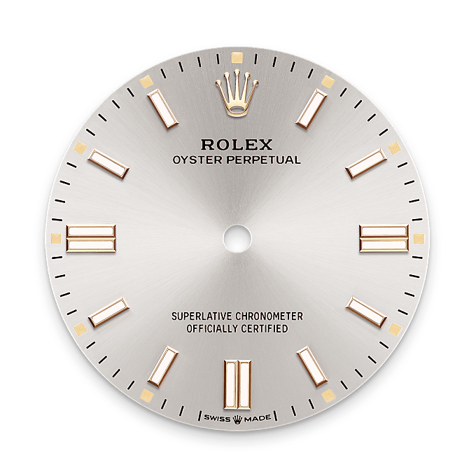 Silver dial