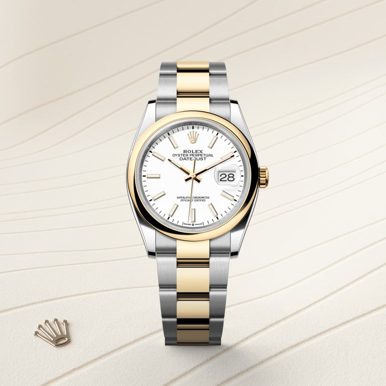 Rolex Datejust 36 in Yellow Rolesor, M126203-0020 - Mallory Jewellers