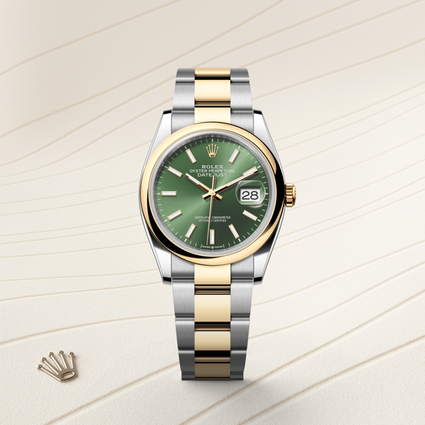Rolex Datejust 36 in Oystersteel and yellow gold, M126203-0058 - Mallory Jewellers