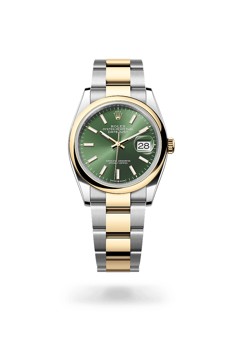 Rolex Datejust 36 in Oystersteel and yellow gold, M126203-0058 - Mallory Jewellers