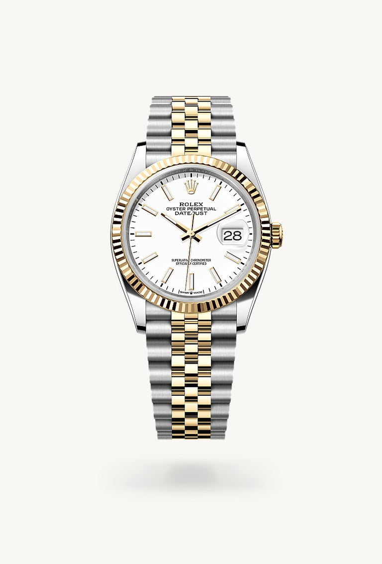 Rolex Datejust 36 in Yellow Rolesor, M126233-0019 - Mallory Jewellers