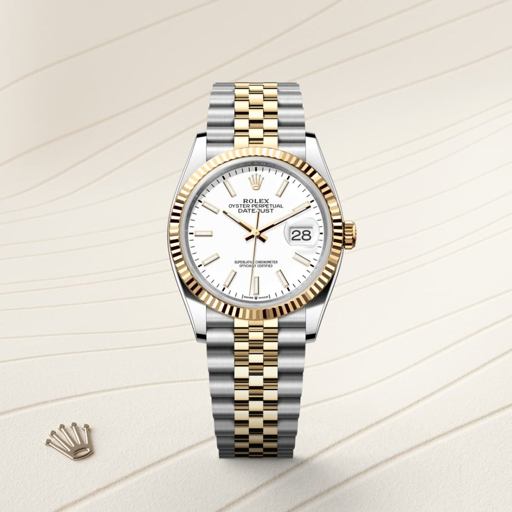 Rolex Datejust 36 in Yellow Rolesor, M126233-0019 - Mallory Jewellers