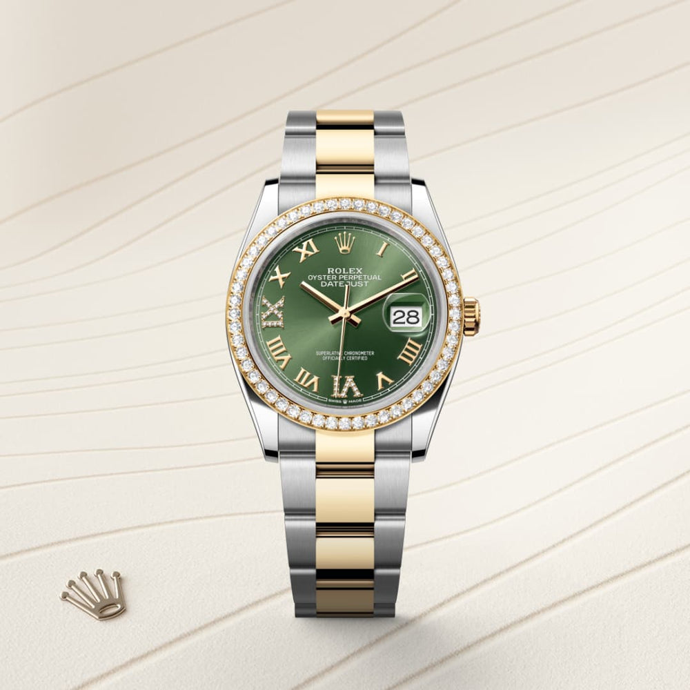 Rolex Datejust 36 in Yellow Rolesor, M126283RBR-0012 - Mallory Jewellers