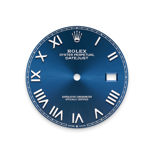 Bright blue dial