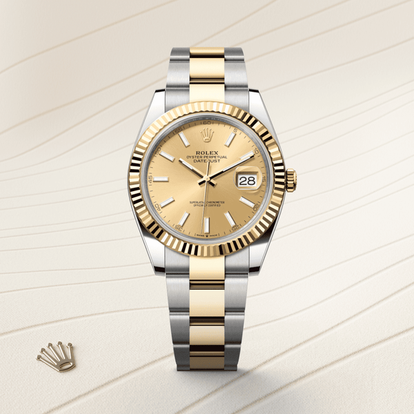 Rolex Datejust 41 in 18 ct Oystersteel and yellow gold, M126333-0009 - Mallory Jewellers