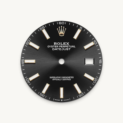 Bright black dial