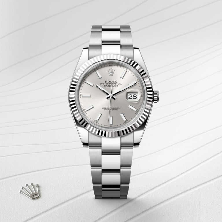Rolex Datejust 41 in White Rolesor, M126334-0003 - Mallory Jewellers
