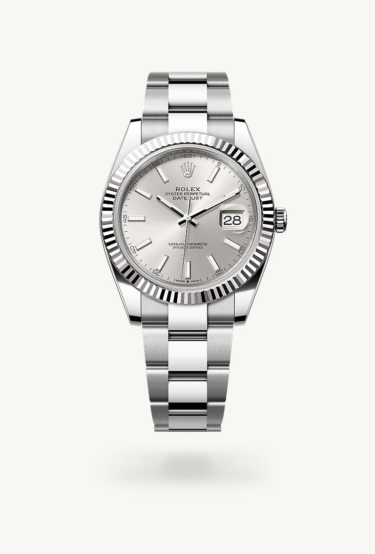 Rolex Datejust 41 in White Rolesor, M126334-0003 - Mallory Jewellers