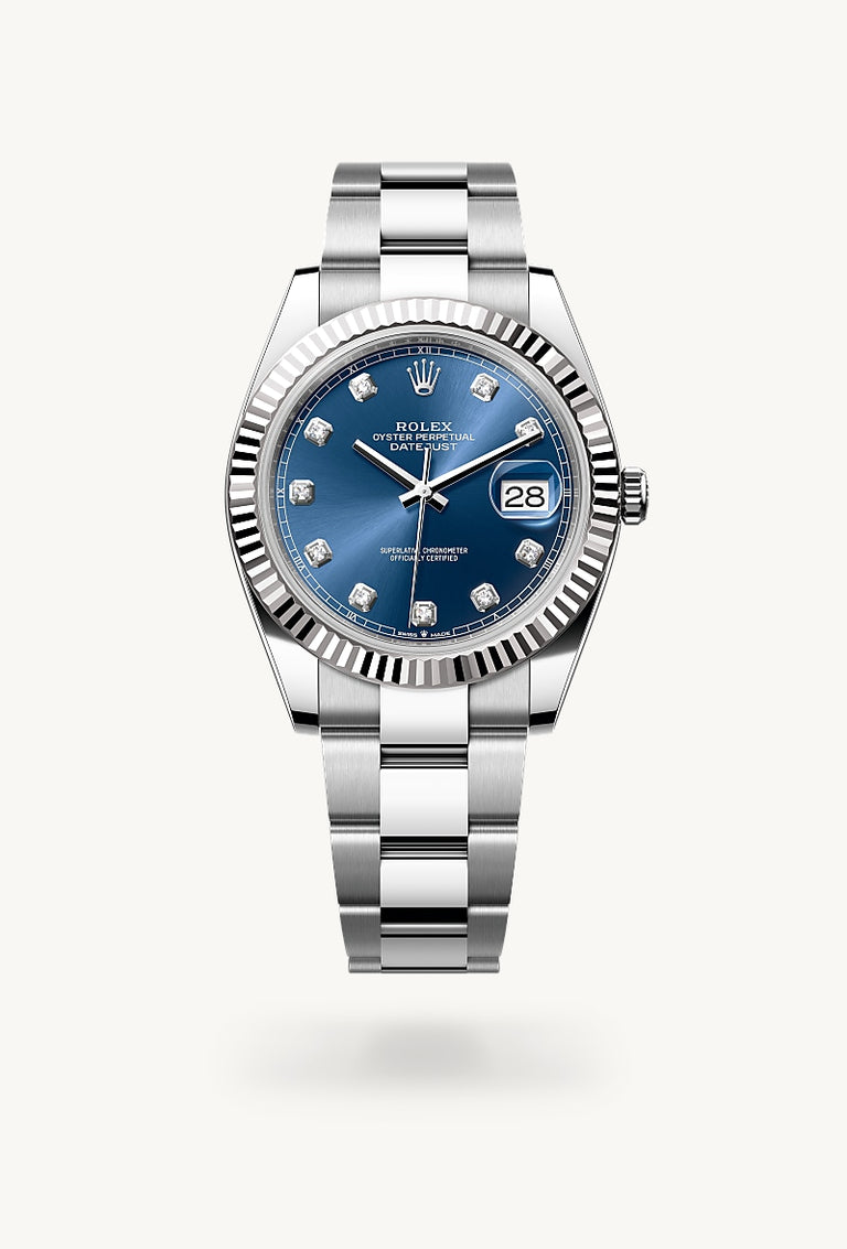 Rolex Datejust 41 in White Rolesor, M126334-0015 - Mallory Jewellers