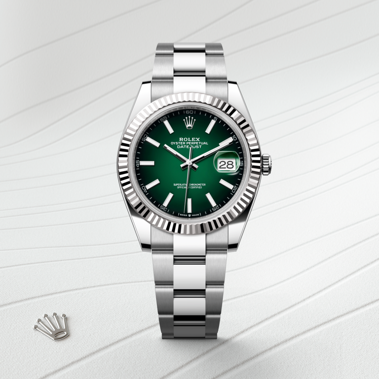 Rolex Datejust 41 in Oystersteel, M126334-0033 - Mallory Jewellers