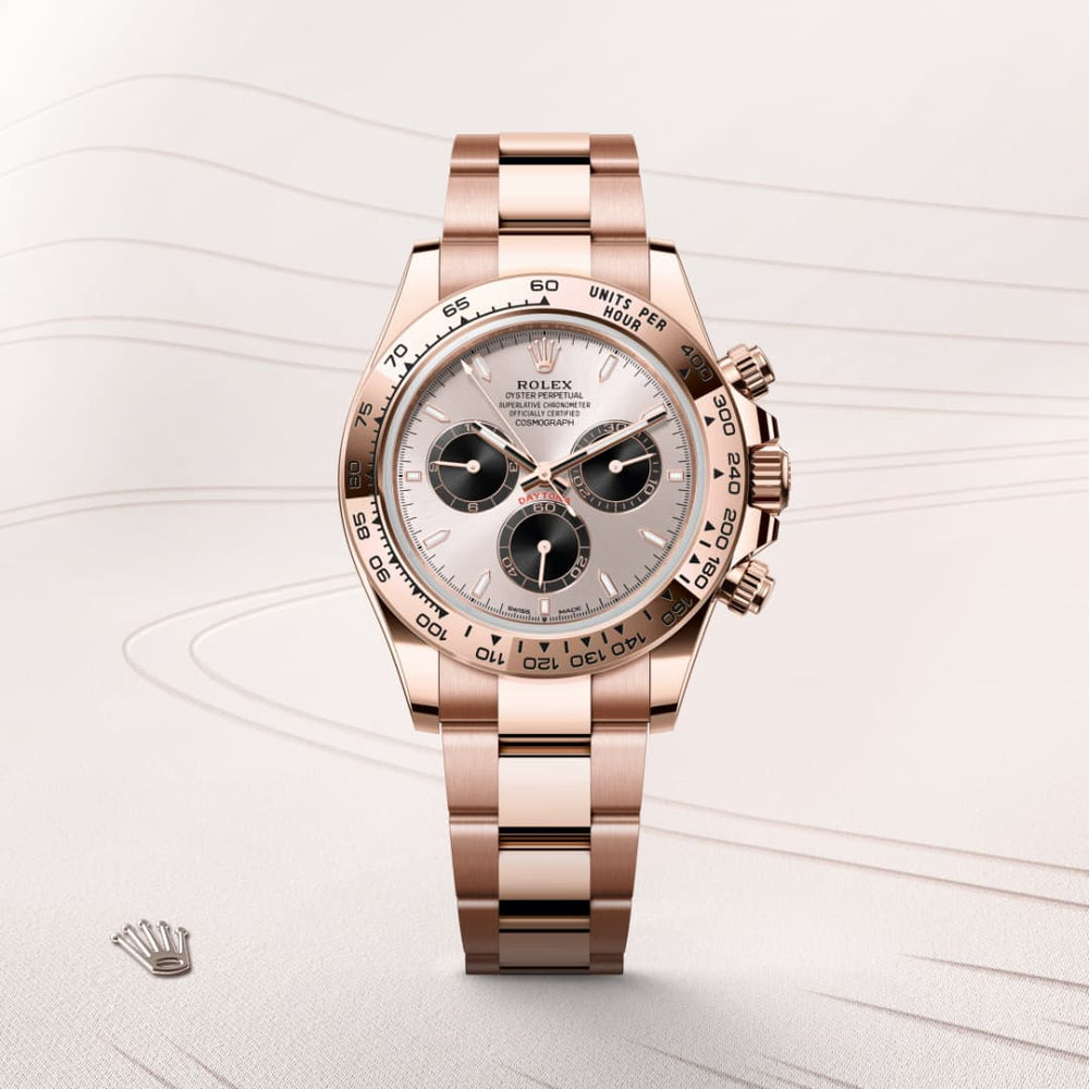 Rolex Cosmograph Daytona in 18 ct Everose gold, M126505-0003 - Mallory Jewellers