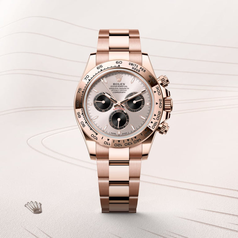 Rolex Cosmograph Daytona in 18 ct Everose gold, M126505-0003 - Mallory Jewellers