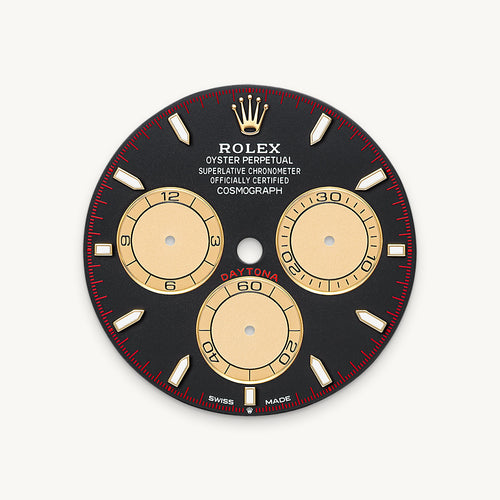 Intense black and champagne-colour