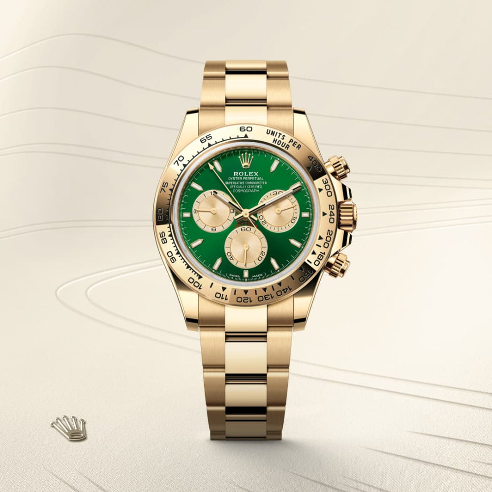 Rolex Cosmograph Daytona in 18 ct yellow gold, M126508-0008 - Mallory Jewellers