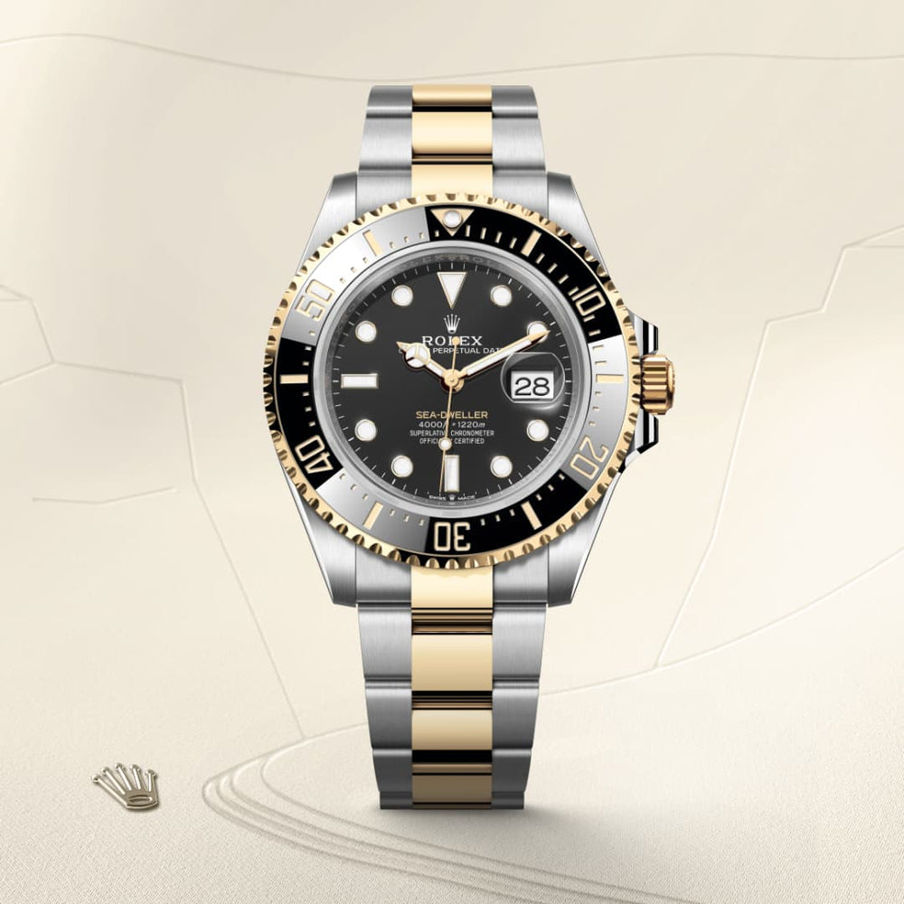 Rolex Sea-Dweller in Yellow Rolesor, M126603-0001 - Mallory Jewellers