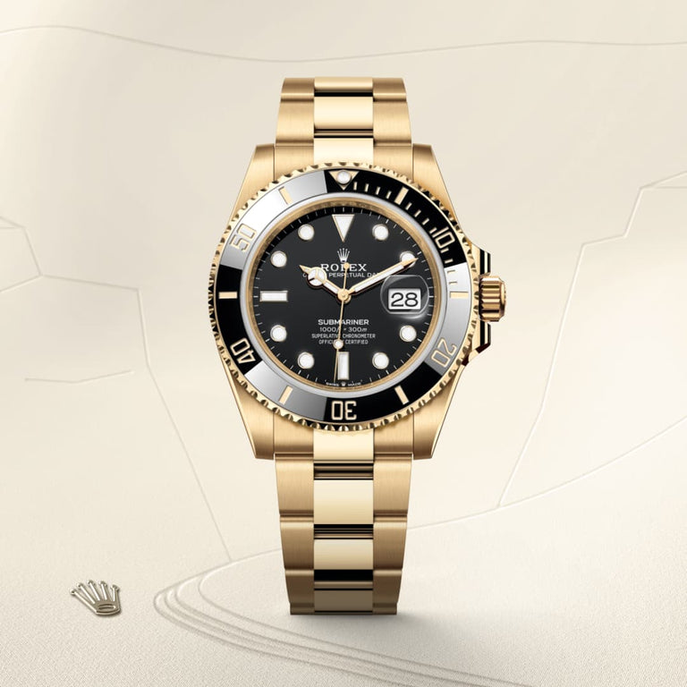 Rolex Submariner Date in 18 ct yellow gold, M126618LN-0002 - Mallory Jewellers
