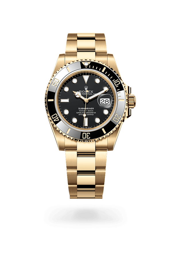 Rolex Submariner in 18 ct yellow gold, M126618LN-0002 - Mallory Jewellers
