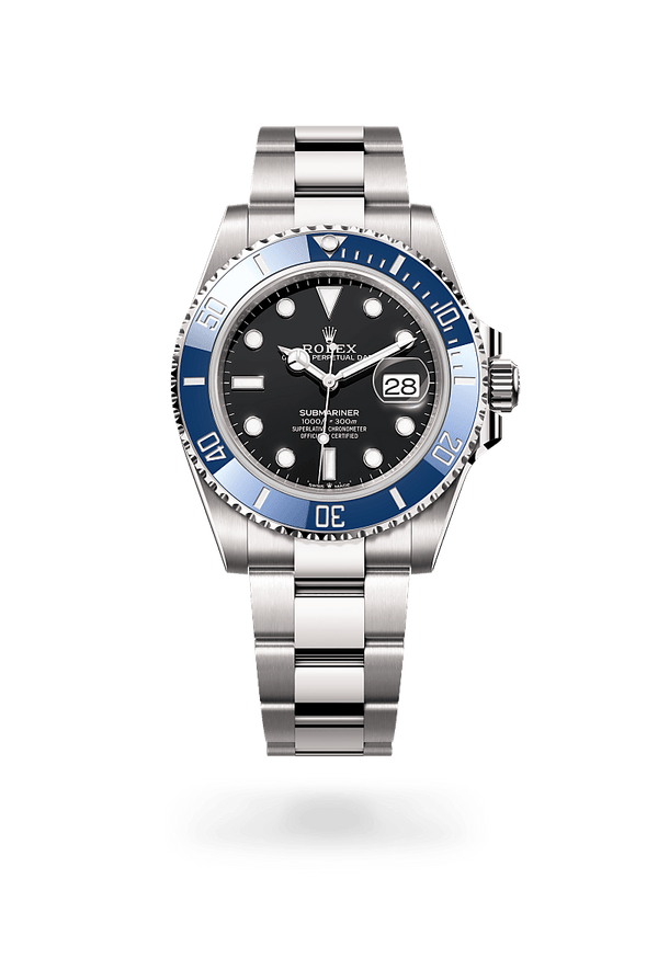 Rolex Submariner in 18 ct white gold, M126619LB-0003 - Mallory Jewellers