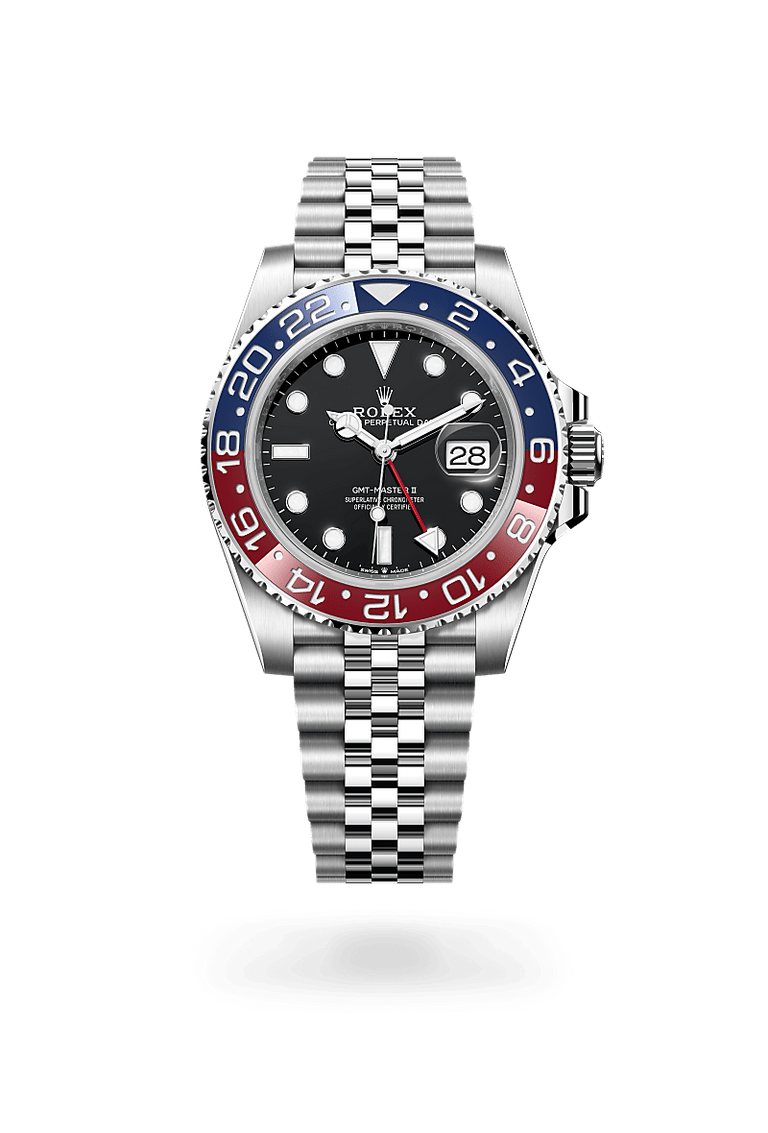 Rolex GMT-Master II in Oystersteel, M126710BLRO-0001 - Mallory Jewellers