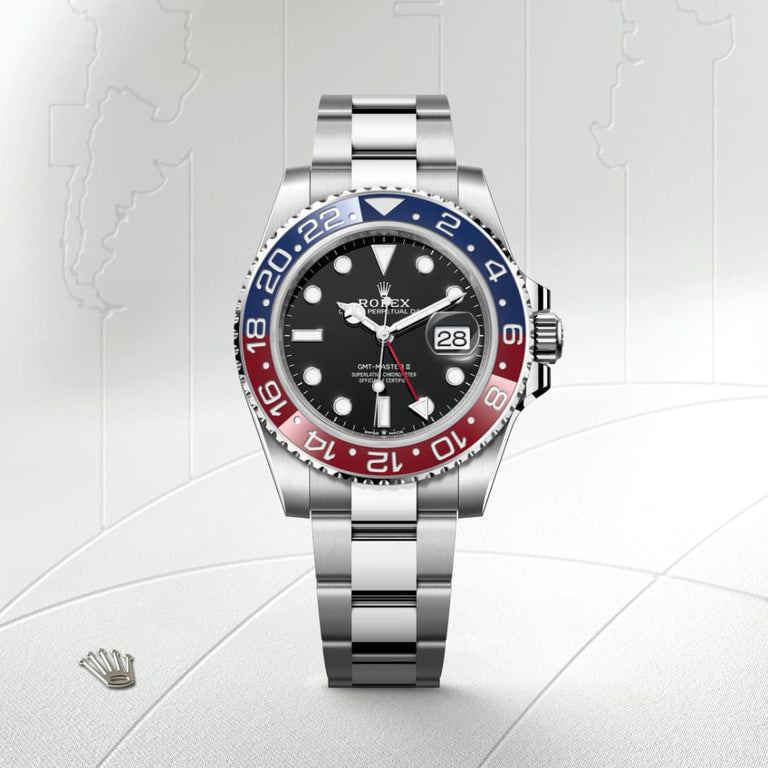 Rolex GMT-Master II in Oystersteel, M126710BLRO-0002 - Mallory Jewellers