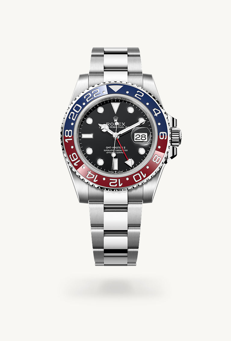 Rolex GMT-Master II in Oystersteel, M126710BLRO-0002 - Mallory Jewellers