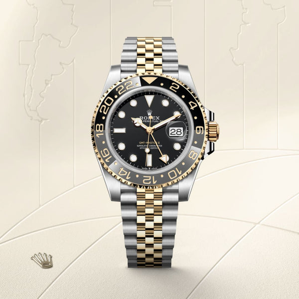 Rolex GMT-Master II in Yellow Rolesor, M126713GRNR-0001 - Mallory Jewellers