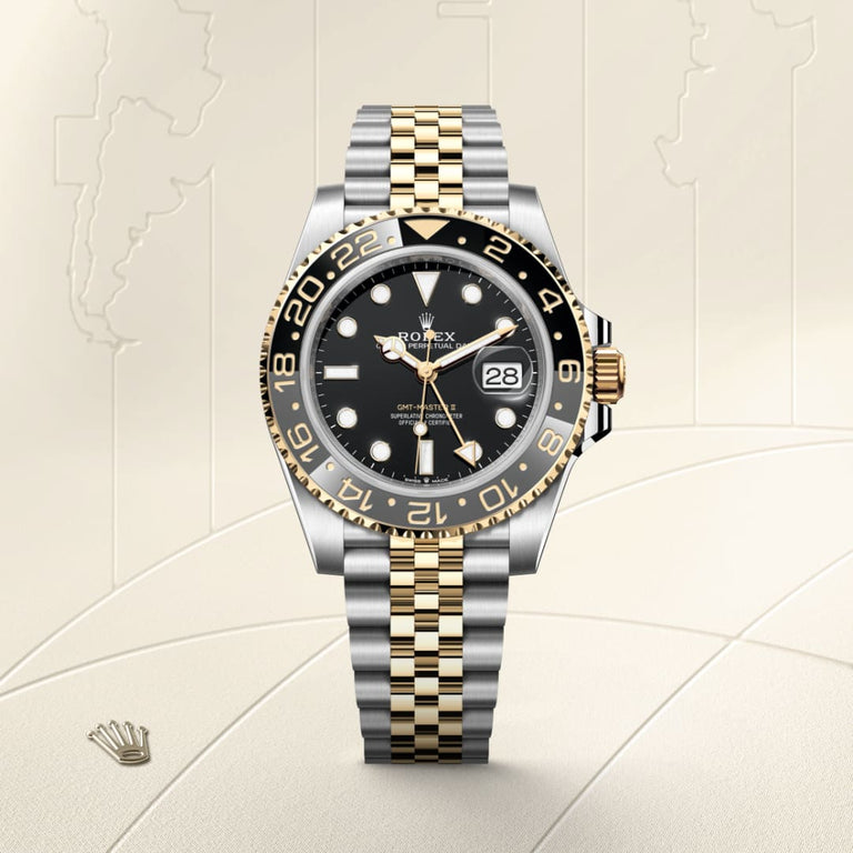 Rolex GMT-Master II in Yellow Rolesor, M126713GRNR-0001 - Mallory Jewellers