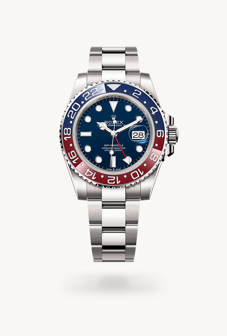 Rolex GMT-Master II in 18 ct white gold, M126719BLRO-0003 - Mallory Jewellers