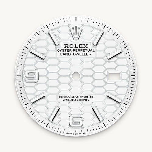 Intense white dial