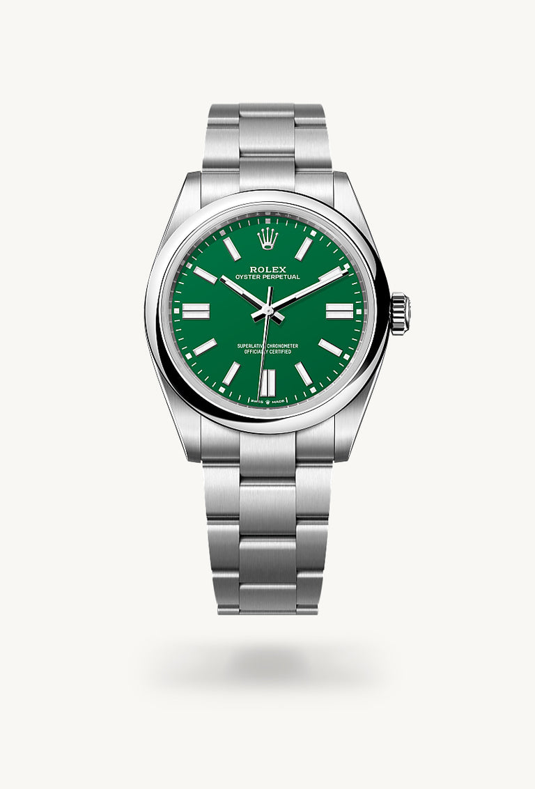 Rolex Oyster Perpetual 41 in Oystersteel, M134300-0004 - Mallory Jewellers