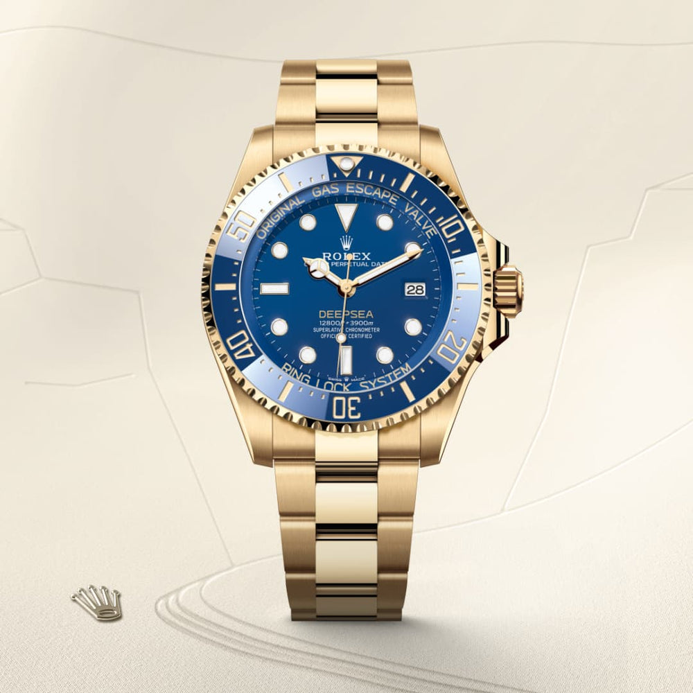 Rolex Deepsea in 18 ct yellow gold, M136668LB-0001 - Mallory Jewellers