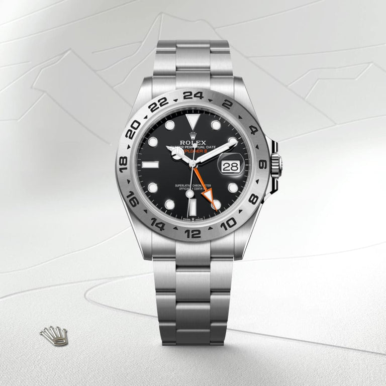 Rolex Explorer II in Oystersteel, M226570-0002 - Mallory Jewellers