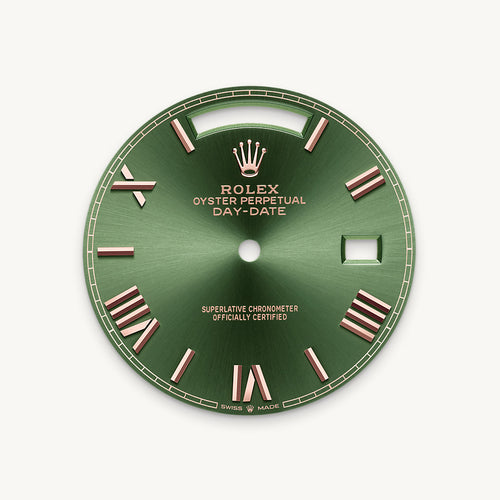 Olive-green dial