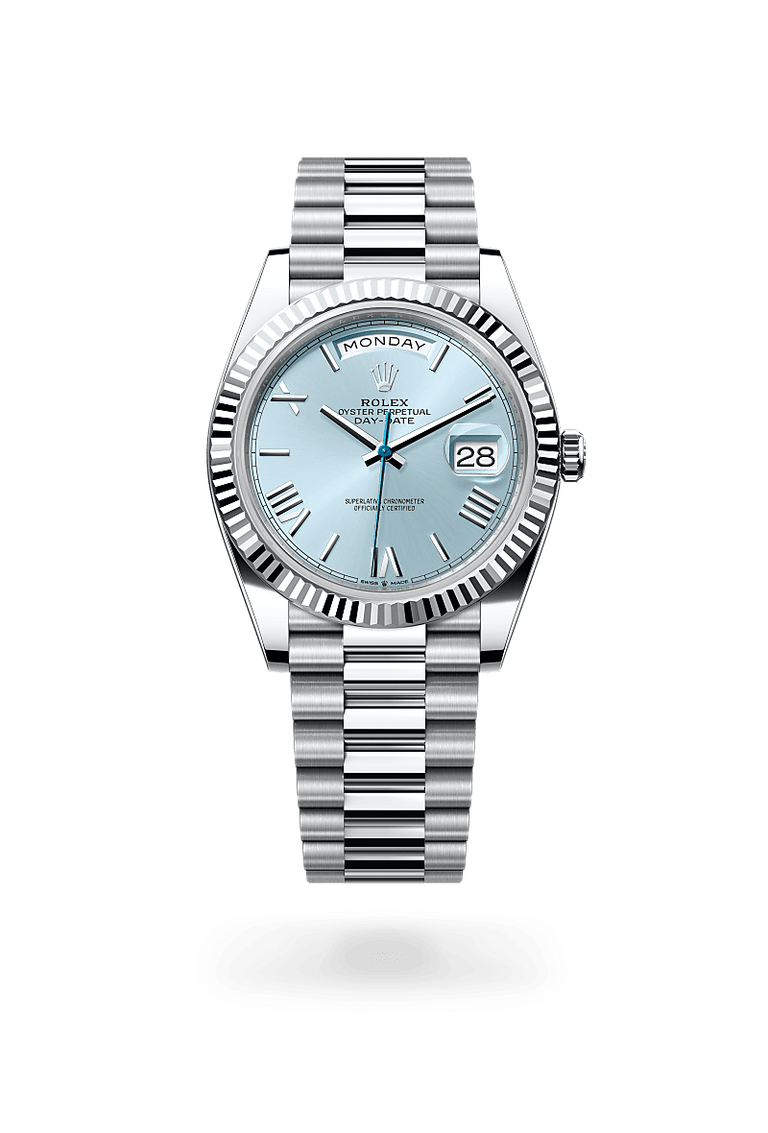 Rolex Day-Date in Platinum, M228236-0012 - Mallory Jewellers