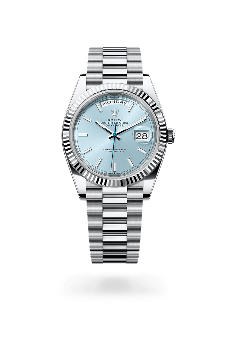 Rolex Day-Date 40 in Platinum, M228236-0018 - Mallory Jewellers