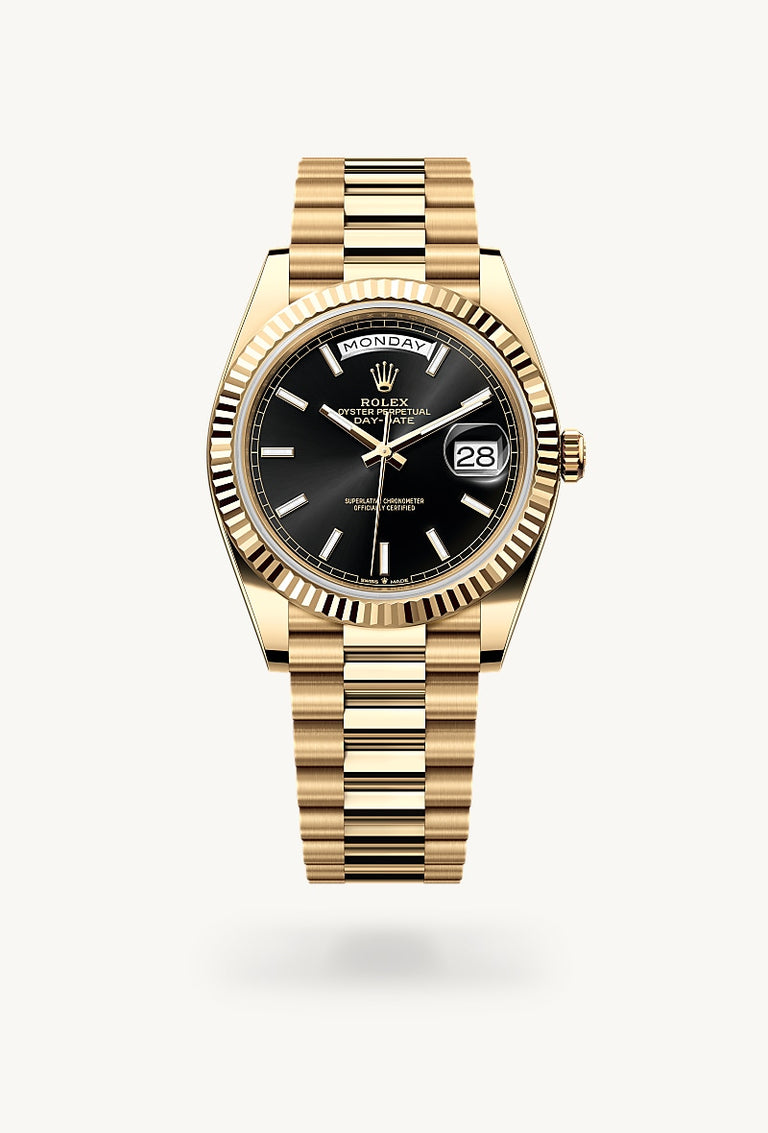 Rolex Day-Date 40 in 18 ct yellow gold, M228238-0067 - Mallory Jewellers