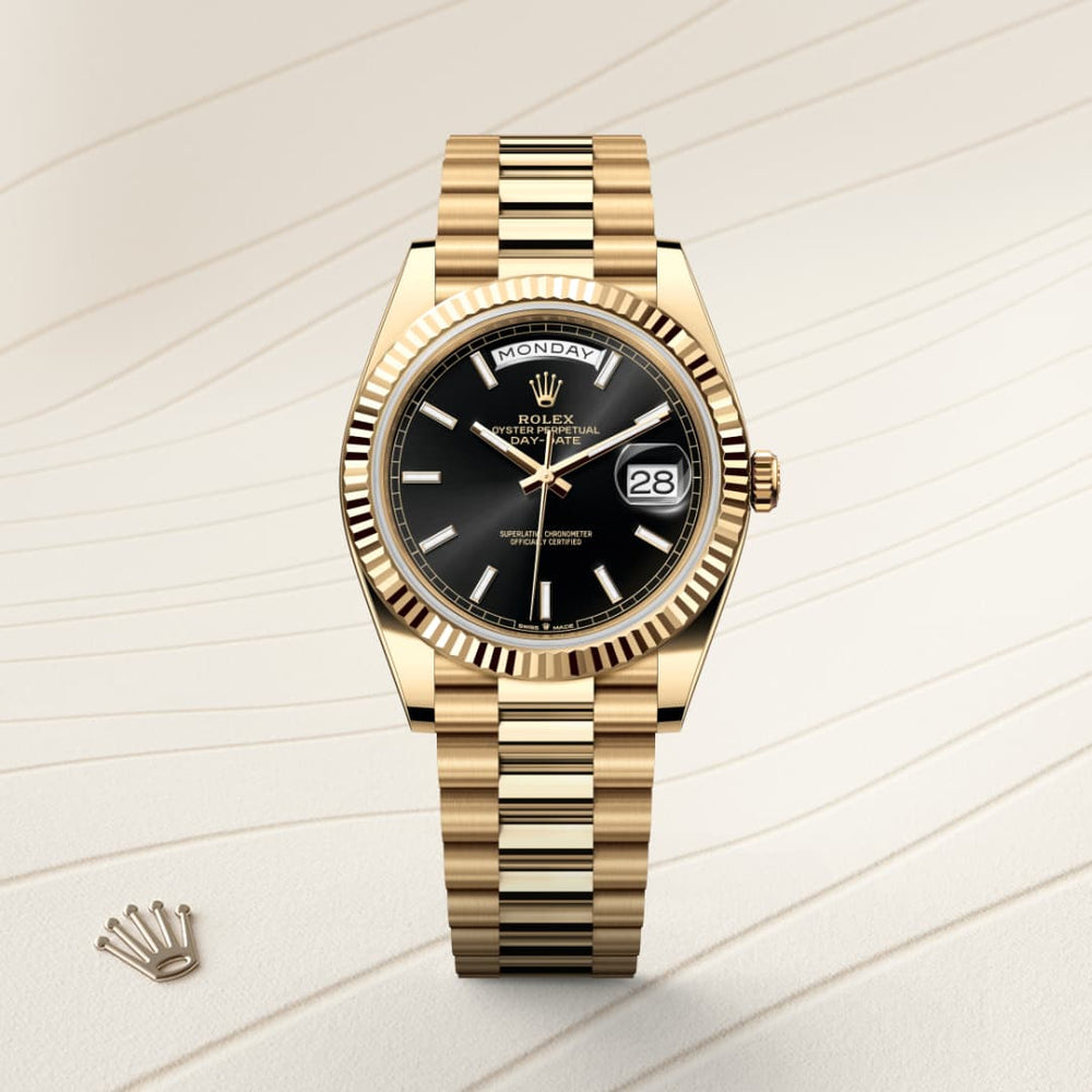 Rolex Day-Date 40 in 18 ct yellow gold, M228238-0067 - Mallory Jewellers