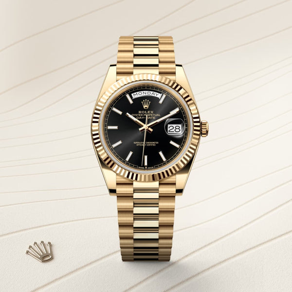 Rolex Day-Date 40 in 18 ct yellow gold, M228238-0067 - Mallory Jewellers