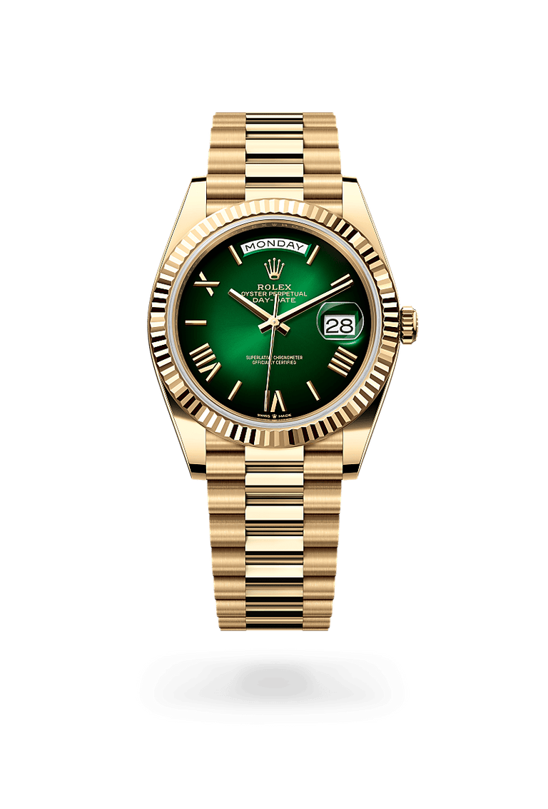 Rolex Day-Date in 18 ct yellow gold, M228238-0069 - Mallory Jewellers
