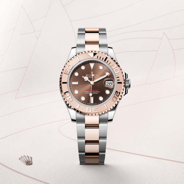 Rolex Yacht-Master 37 in Everose Rolesor, M268621-0003 - Mallory Jewellers