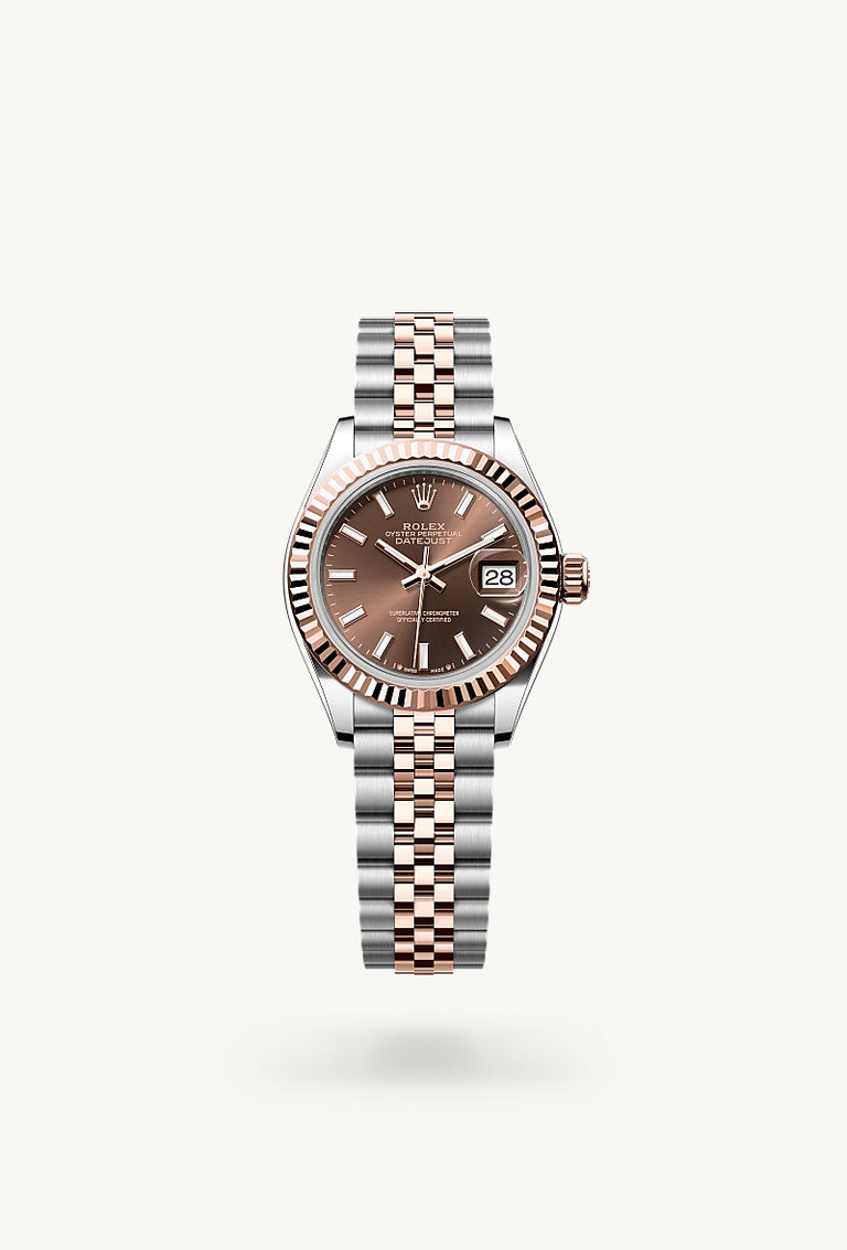 Rolex Lady-Datejust in Oystersteel and Everose gold, M279171-0017 - Mallory Jewellers